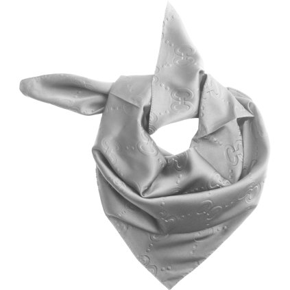 Női selyem négyszögletes sál YF463-35, szürke C Print 7200720-7
