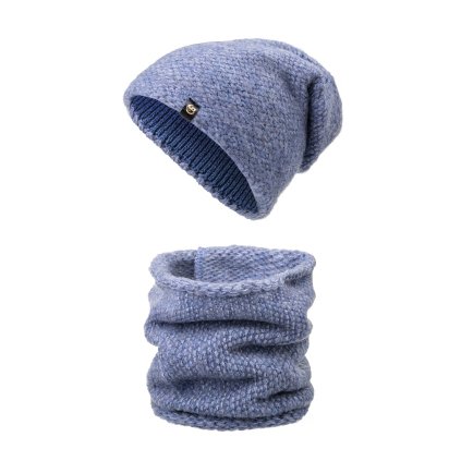 53221 damsky zimni set cepice a tunel wrobi e10 modre barvy 7100440 8