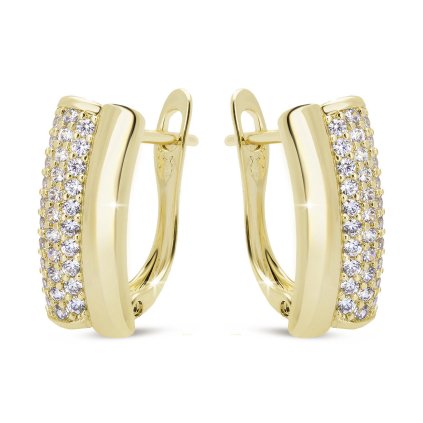53290 pozlacene nausnice 14k pas zirkonu 1003311