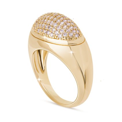 50866 pozlaceny prsten 14k se zirkony 4000437
