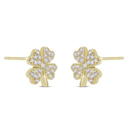 53791 53791 ezüstözött négylevelű lóhere fülbevaló 1003350