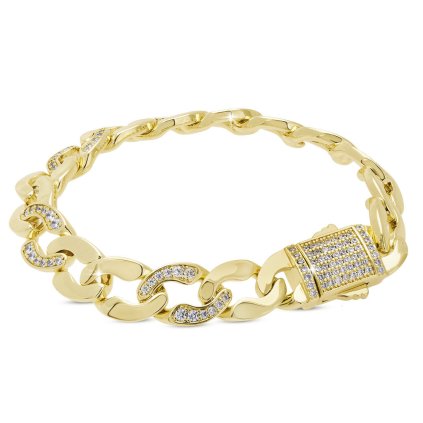 54427 naramek pozlaceny 14k propletane ocka se zirkony 2002740