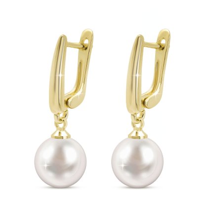 54541 pozlacene nausnice 14k s perlou 1003407