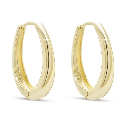 54655 pozlacene nausnice 14k ovalne 1003427