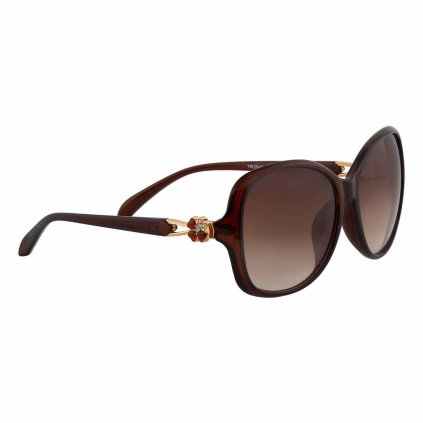 54871 damske slunecni bryle se ctyrlistkem tmave hnede 9001996 1 tr2543