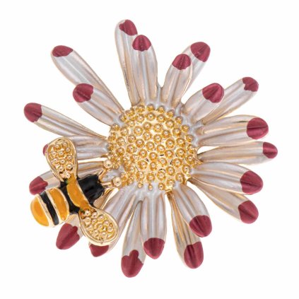 55894 broz vcelka na kytce cervena 1901 1382