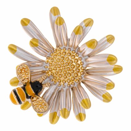 55897 broz vcelka na kytce zluta 1901 1 1382