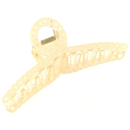 Hajcsíptető - csíptető spirál fonással, világos és krém színben 8000769-17