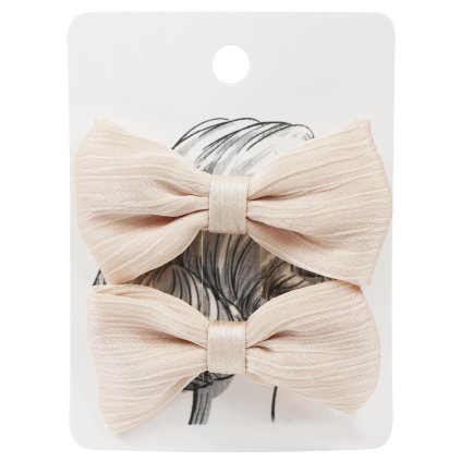 Hajcsat textil masnival, krémszínű 2 db 8000792-3