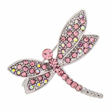 57781 broz vazka stribrna ruzove zirkony 2045 4