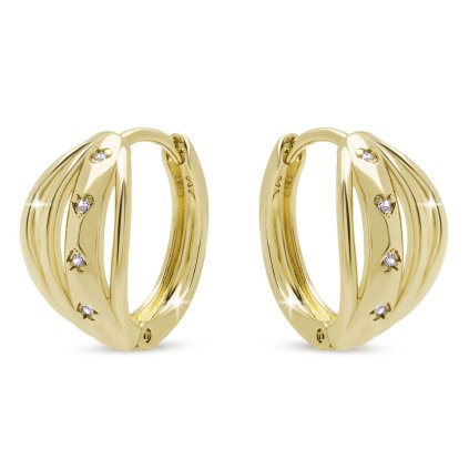 58336 elegantni nausnice se zirkony a 14k zlacenim 3705
