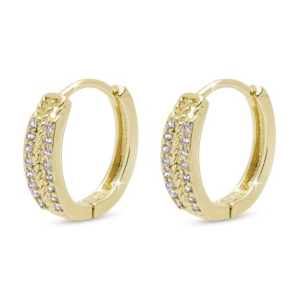 58375 nausnice se zirkony a 14k zlacenim kruh trpytu 3718