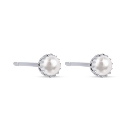 58591 paris 3732 1 rhodiovane nausnice s perlou 3mm