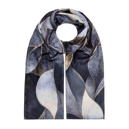 60052 damsky hrejivy sal abstraktni sedy 7200815 4 xc5015 5