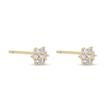 60163 pozlacene pecky s motivem kvetiny 3815