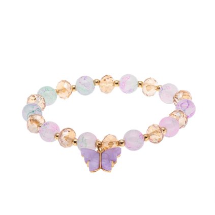 58822 naramek koralkovy s motylkem fialovy 2002795 2