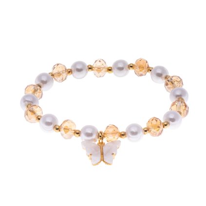 58831 naramek koralkovy s motylkem bily 2002795 5