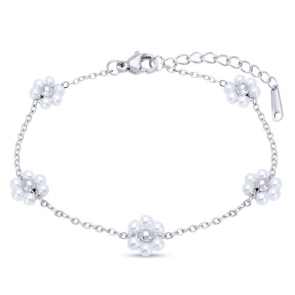 60880 kvetinovy naramek z chirurgicke oceli 3023