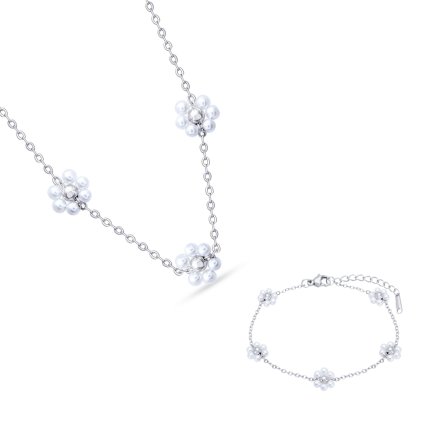 60910 set 371 kvetinovy retizek a naramek z chirurgicke oceli