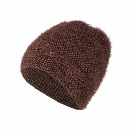 61081 damska cepice hneda 7100477 2