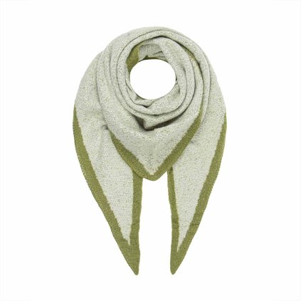 61183 zimni trojuhelnikovy satek zeleny 7200823