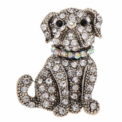 62018 broz pes stribrne barvy 9002121 1