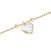 Karkötő sebészeti acélból, 14k aranyozott, csúszó golyóval, gyöngy szívvel 2002291