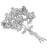 Bross - virágcsokor, ezüst 9001684