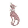 Bross - macska masnival és strasszkövekkel, rózsaszín 9001686