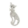 Bross - macska masnival és strasszkövekkel, átlátszó 9001686-2
