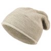 Női téli sapka Wrobi D82 csillogó fonallal, bézs 7100405-3