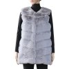 Női műszőrme mellény 2058-2, szürke 9001729