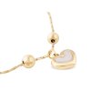 Karkötő sebészeti acélból, aranyozott 14K szív gyönggyel 2001915