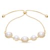 50797 pozlaceny naramek 14k perlicky se zirkony 2002607
