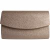 Női alkalmi táska / borítéktáska P0244 aranyréz csillámokkal 7300656-22