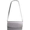 Női kézitáska kuplungtáska P0244 ezüst, csillogó 7300656-23