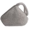 Női kézitáska pompadour ezüst strassz kövekkel 3576