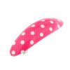 Hajcsíptető ovális alakú, sötét rózsaszín pöttyös 8000298-9
