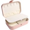 Női ékszerdoboz 9001915-1 rózsaszín, ökológiai bőr, 16 x 11 x 5 cm