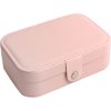 Női ékszerdoboz 9001915-1 rózsaszín, ökológiai bőr, 16 x 11 x 5 cm