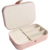 Női ékszerdoboz 9001915-1 rózsaszín, ökológiai bőr, 16 x 11 x 5 cm