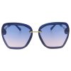Női napszemüveg, szögletes 22351, kék 9001399-51