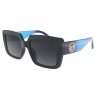 Női napszemüveg, szögletes 22207, fekete és kék 9001399-72