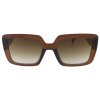 Női napszemüveg, szögletes 22207, barna, barna színezett lencsékkel 9001399-75