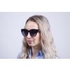 Női napszemüveg, Cat Eye 22209, fekete - szürke színű keretvégek 9001399-82