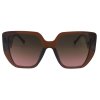 Női napszemüveg, Cat Eye 22227, barna - rózsaszínű keretvégek 9001399-86