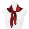 Női selyem sál YF343-20 stewardess nyomtatott betűkkel Di - piros 7200535