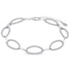 56896 stribrny naramek zirkonove ovalky 2849 db293