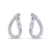 57022 1 57022 1 ezüst színű, csepp alakú, cirkónia köves fülbevaló 3598