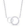 57073 57073 ezüst nyaklánc összefonódó karikákkal 2433